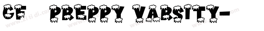 CF   Preppy Varsity字体转换